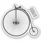 Cartoon op wiel met hoge wielaandrijving sticker (Voorkant)