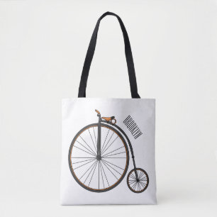 Cartoon op wiel met hoge wielaandrijving tote bag