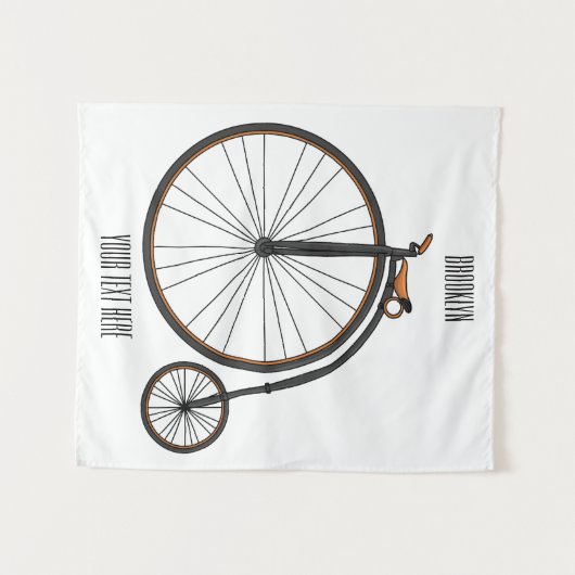 Cartoon op wiel met hoge wielaandrijving wandkleed (Voorkant (horizontaal))