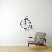 Cartoon op wiel met hoge wielaandrijving wandkleed (In situ)