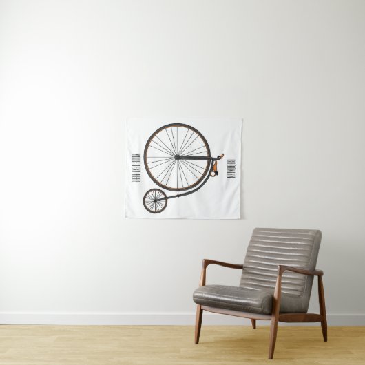 Cartoon op wiel met hoge wielaandrijving wandkleed (In Situ (horizontaal))