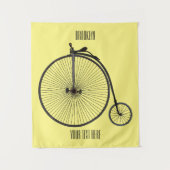 Cartoon op wiel met hoge wielaandrijving wandkleed (Voorkant)