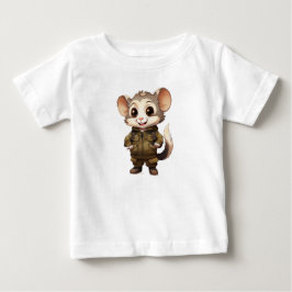 Cartoon Opossum Peuter Fijne Jersey T-shirt