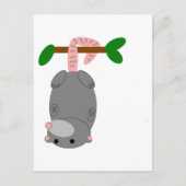 Cartoon Opossum/Possum die ondersteboven door staa Briefkaart (Voorkant)