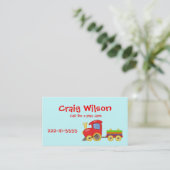 Cartoon oproepkaart contactkaartje (Staand voorkant)