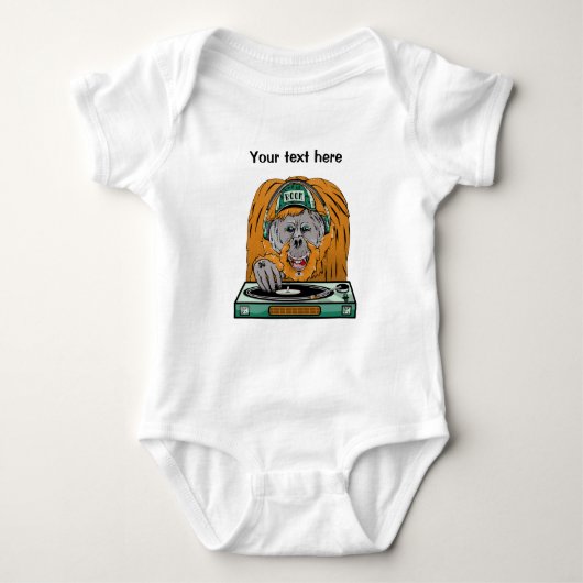 Cartoon Orangutan dj Romper (Voorkant)