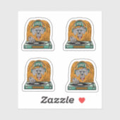 Cartoon Orangutan dj Sticker (Vel)