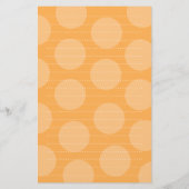 Cartoon Oranje Giraffe Kind Kinderen Stippen Dank  Briefpapier (Achterkant)