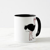 Cartoon Ostrich Mok (Voorkant rechts)