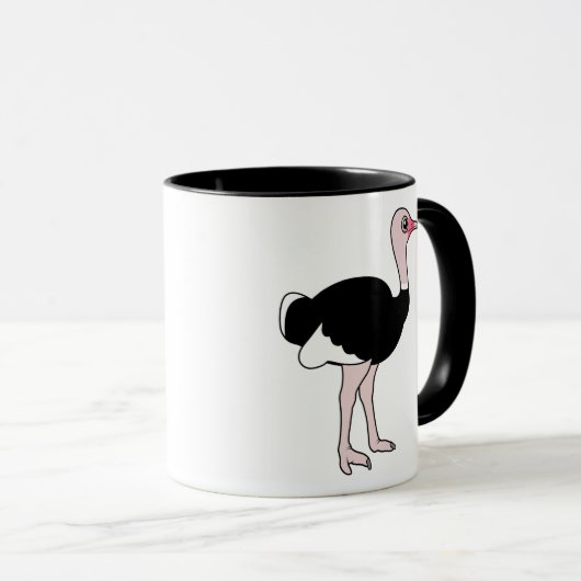 Cartoon Ostrich Mok (Voorkant rechts)