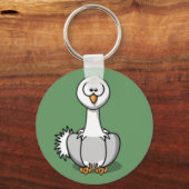 Cartoon Ostrich Sleutelhanger (Voorkant)