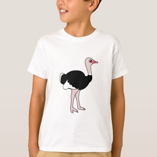 Cartoon Ostrich T-shirt (Voorkant)