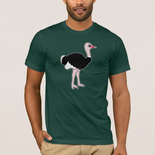 Cartoon Ostrich T-shirt (Voorkant)