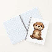 Cartoon otter illustratie notitieboek (Binnen)