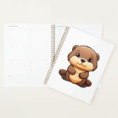 Cartoon otter illustratie planner (Display)