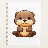 Cartoon otter illustratie planner (Voorkant)