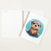 Cartoon otter illustratie planner (Display)