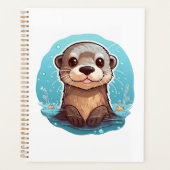 Cartoon otter illustratie planner (Voorkant)