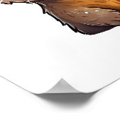 Cartoon otter illustratie poster (Hoek)