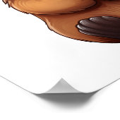 Cartoon otter illustratie poster (Hoek)