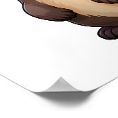 Cartoon otter illustratie poster (Hoek)