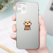 Cartoon otter illustratie sticker (Telefoon)