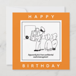 Cartoon over vertrouwelijk afvalbeheer kaart