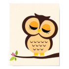 Cartoon Owl Children's Wall Art