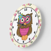 Cartoon Owl Clock Grote Klok (Hoek)