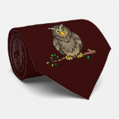 Cartoon Owl Dierlijk Mannen stropdas (Opgerold)