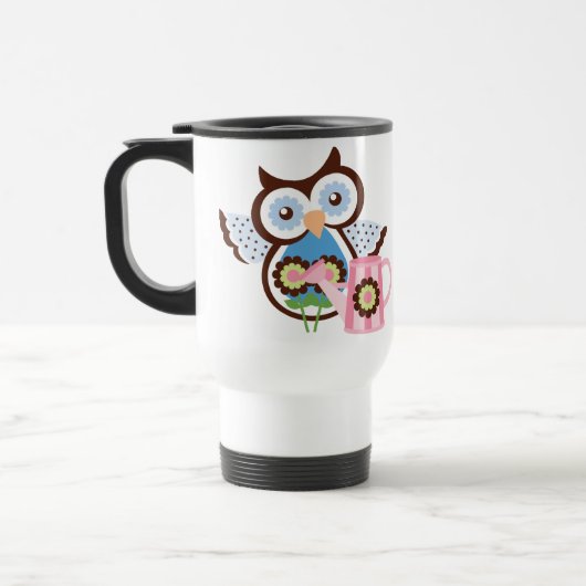 cartoon Owl reismok Reisbeker (Links)