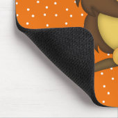 Cartoon Owl (tan) Muismat (Hoek)