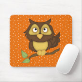 Cartoon Owl (tan) Muismat (Met muis)