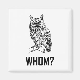 Cartoon Owl Whom Funny Magneet