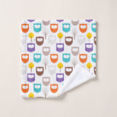 cartoon Owls Bad Handdoek (Wasdoekje)