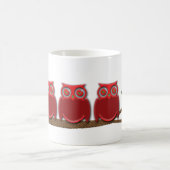 Cartoon Owls Koffiemok (Center)