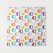 Cartoon Owls Wandkleed (Voorkant (horizontaal))