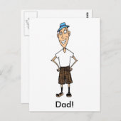 Cartoon Pa Briefkaart (Voorkant / Achterkant)