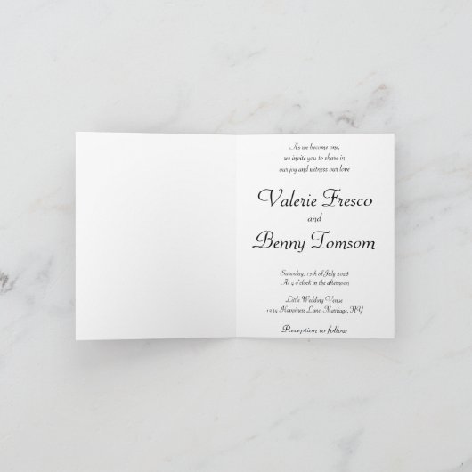 Cartoon paar Schattigee bruiloft (Binnen)