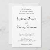 Cartoon paar Schattigee bruiloft Kaart (Achterkant)