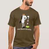 Cartoon Paarden met ranch-verband T-shirt (Voorkant)