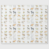 Cartoon Paardenpapier voor rietverpakking Cadeaupapier (Vlak)