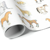 Cartoon Paardenpapier voor rietverpakking Cadeaupapier (Rol Hoek)