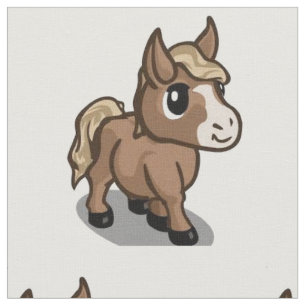 Cartoon Paardenweefsel Stof