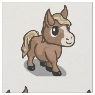 Cartoon Paardenweefsel Stof