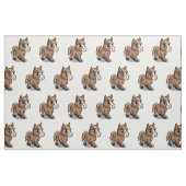 Cartoon Paardenweefsel Stof (Fat Quarter)