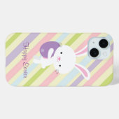 Cartoon Paaskonijn met strepen Case-Mate iPhone Case (Achterkant (horizontaal))