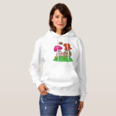 Cartoon Paddenstoelen Dames Hoodie (Voorkant volledig)