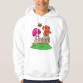 Cartoon Paddenstoelen Mannen Hoodie (Voorkant)