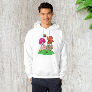 Cartoon Paddenstoelen Mannen Hoodie